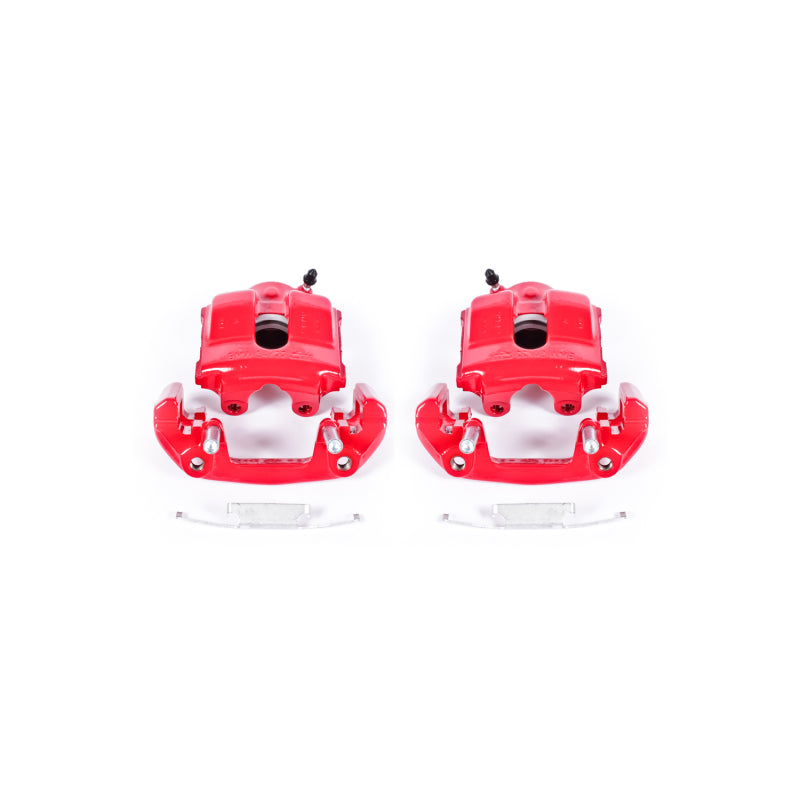 Power Stop 92-98 BMW 318i Front Red Calipers w/Brackets - Pair-thumbmail-2