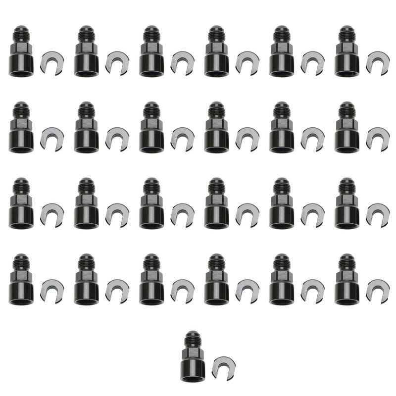 Russell Performance -6 AN Male to 3/8in SAE Quick-Disc Female EFI Adapter Fitting(Bulk Qty 25)-Black-thumbmail-4