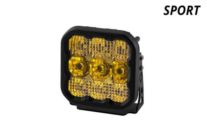 Diode Dynamics SS5 LED Pod Sport - Yellow Flood (Single)-thumbmail-6