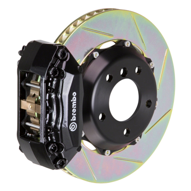 Brembo 90-01 Integra Front GT BBK 4 Piston Cast 2pc 328x28 2pc Rotor Slotted Type-1-Black-thumbmail-1