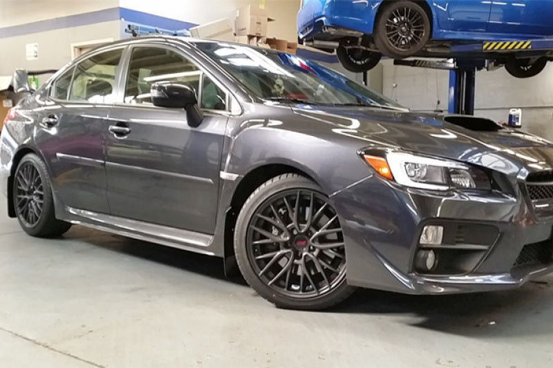 Rally Armor 15-21 Subaru WRX/STI (Sedan ONLY) Black UR Mud Flap w/ White Logo-thumbmail-10