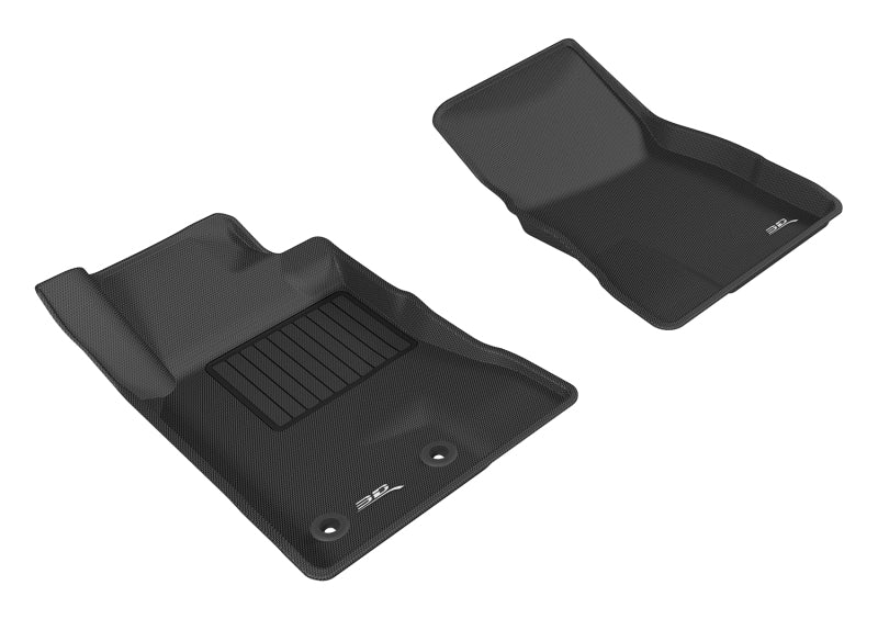3D MAXpider 2015-2020 Ford Mustang Kagu 1st Row Floormat - Black-thumbmail-1