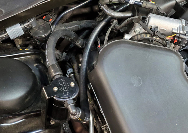 J&L 11-22 3.6L V6 Dodge Charger/Challenger/Chrysler 300C Oil Separator 3.0 - Black Anodized-thumbmail-3