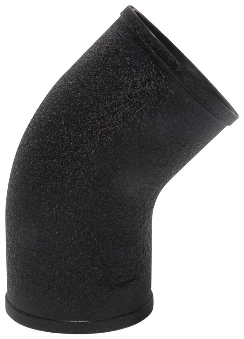 Spectre Universal Intake Elbow Tube (ABS) 3in. OD / 45 Degree - Black Textured Powdercoat-thumbmail-1