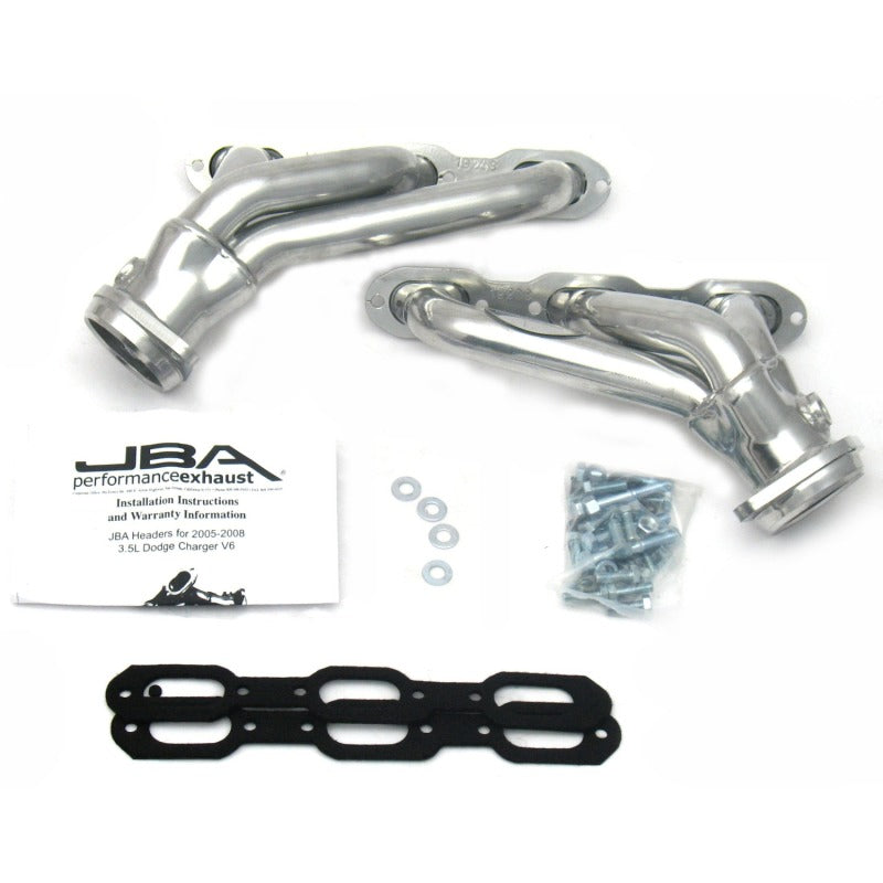 JBA 05-10 Chrysler 3.5L V6 1-5/8in Primary Silver Ctd Cat4Ward Header-thumbmail-2