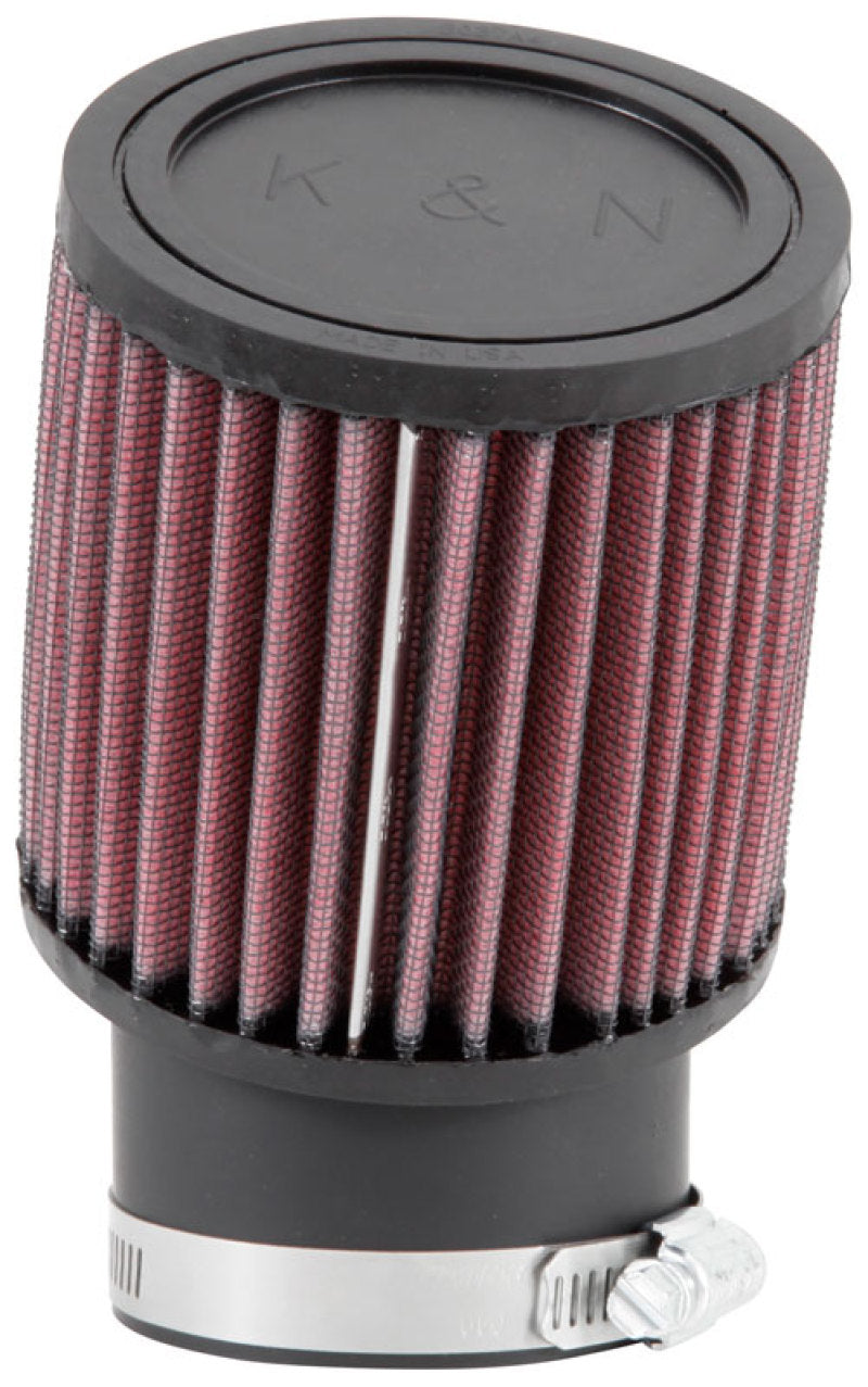 K&N Filter Universal Rubber Round Straight Filter 20 Deg Angled 2-7/16in Flange 3-3/4in OD 4in H-thumbmail-11
