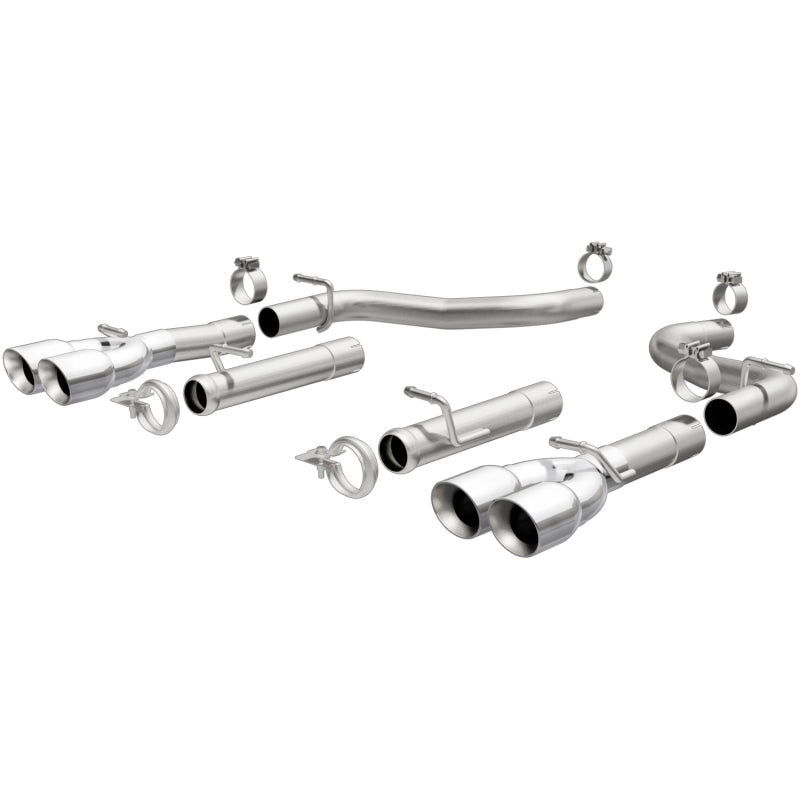 MagnaFlow Axle-Back, SS, 2.5in, Quad Split Rear 3.5in Tip 2015 Dodge Challenger R/T 5.7L-thumbmail-3