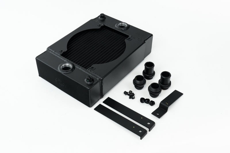 CSF Universal Drag Race / Tuck Radiator w/9in Spal Fan - 10.5in H x 10in L x 3.6in W - Black-thumbmail-5