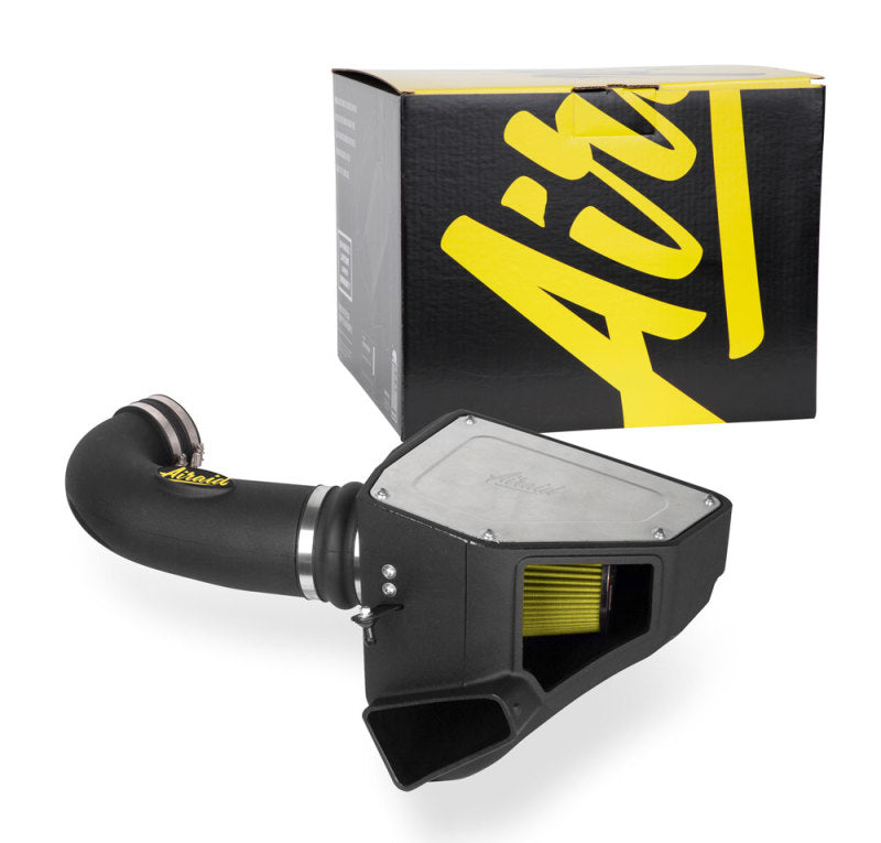 Airaid 16-20 Chevy Camaro SS 6.2L Intake System w/ Tube (Dry / Yellow Media)-thumbmail-5