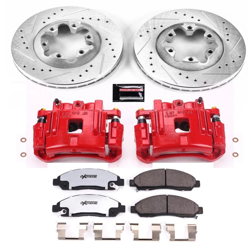 Power Stop 04-08 Chevrolet Colorado Front Z36 Truck & Tow Brake Kit w/Calipers-thumbmail-1