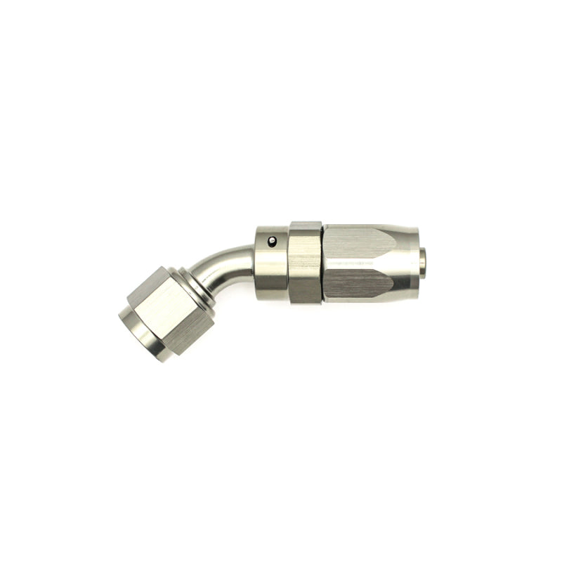 DeatschWerks 6AN Female Swivel 45-Degree Hose End CPE - Anodized Matte Black-thumbmail-2