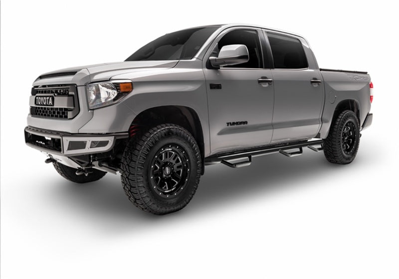 N-Fab Nerf Step 15-17 GMC - Chevy Canyon/Colorado Crew Cab 5ft Bed - Gloss Black - Bed Access - 3in-thumbmail-5