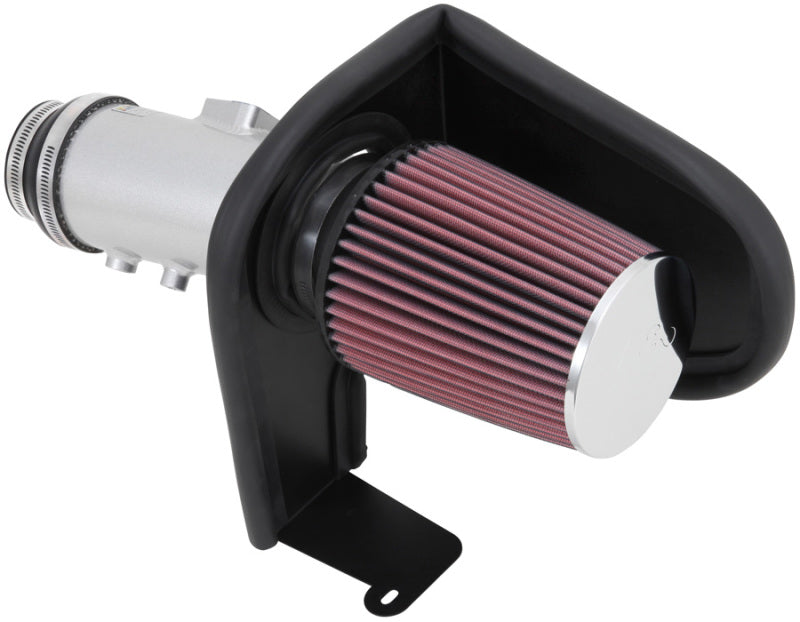 K&N 13-14 Honda Accord 3.5L V6 69 Series Typhoon Air Intake System - Silver Cold Air Intake Kit-thumbmail-1