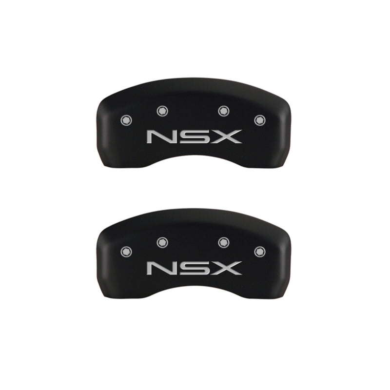 MGP 4 Caliper Covers Engraved Front Acura Engraved Rear NSX Red finish silver ch-thumbmail-4