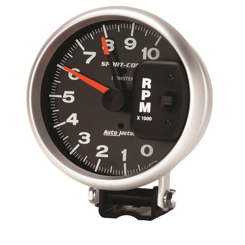 AutoMeter Gauge Tachometer 5in. 10K RPM Pedestal W/ Red Line Sport-Comp-thumbmail-2