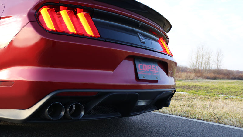 Corsa 2016+ Ford Mustang GT350 3in Double X Pipe Exhaust-thumbmail-1