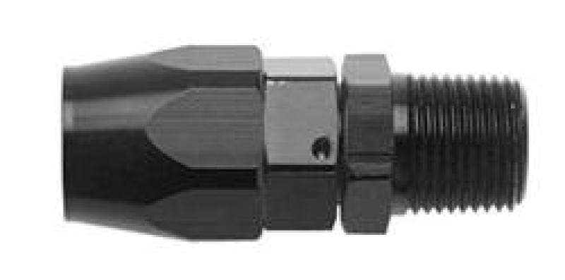 Fragola -10AN Straight Hose End x 1/2 NPT - Black-thumbmail-1