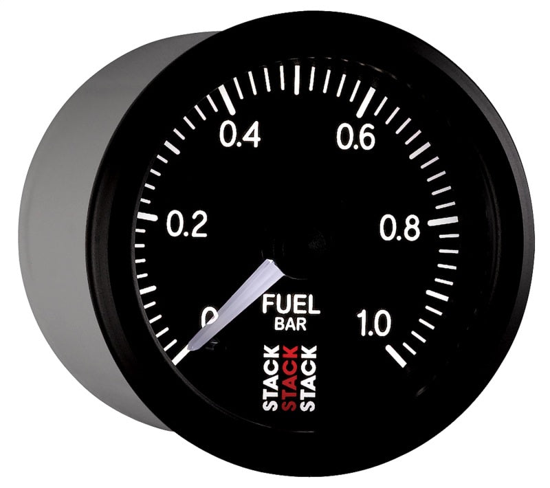 Autometer Stack 52mm 0-1 Bar M10 Male Pro Stepper Motor Fuel Pressure Gauge - Black-thumbmail-4