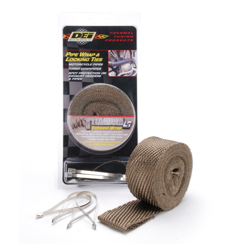 DEI Exhaust Wrap Kit - Pipe Wrap and Locking Tie - Titanium-thumbmail-4