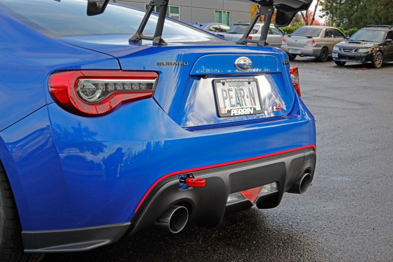 Perrin 13-20 & 2022 Subaru BRZ / 13-16 Scion FRS / 17-20 Toyota 86 Tow Hook Kit (Rear) - Red-thumbmail-9