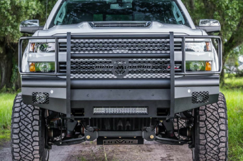 Road Armor 15-19 Chevy 2500 Vaquero Front Bumper Full Guard - Tex Blk-thumbmail-2