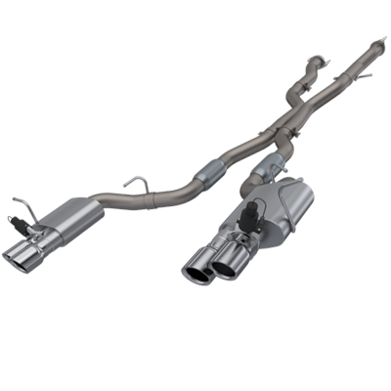 QTP 2018+ Jeep Grand Cherokee Trackhawk 304SS Screamer Cat-Back Exhaust w/4in Tips-thumbmail-2