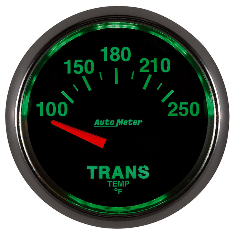 Autometer GS 52mm 100-250 Degree F Short Sweep Electronic Transmission Temperature Gauge-thumbmail-4