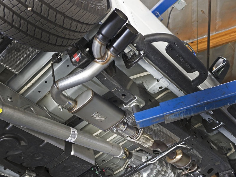 aFe Rebel Series CB 3in Middle Side Exit SS Exht w/ Black Tips 15-17 Chevy Colorado / GMC Canyon-thumbmail-2