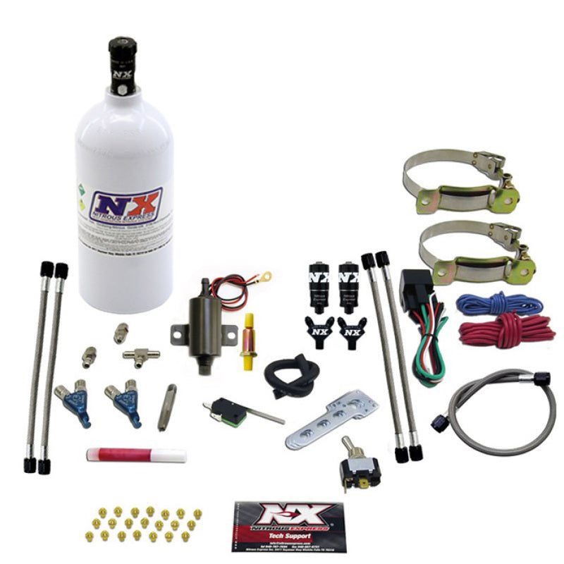 Nitrous Express 2 Cyl Piranha Nitrous Kit w/2.5lb Bottle-thumbmail-2