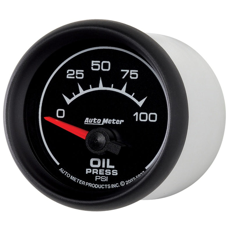 Autometer ES 52mm 100 PSI Short Sweep Electric Oil Pressure Gauge-thumbmail-3