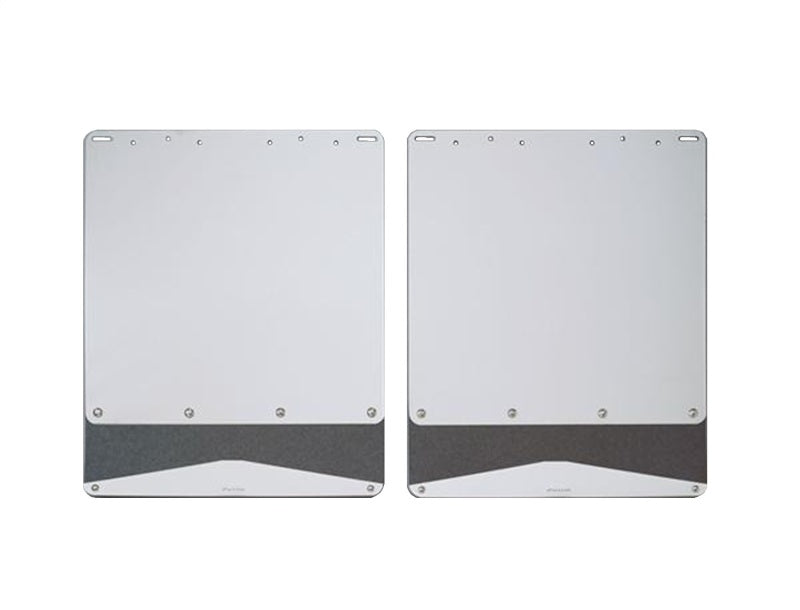 Putco Universal - Rubber Mud Flap w/ SS Trim (6in x 10in)-thumbmail-1