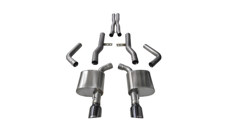 Corsa 15-16 Dodge Charger SRT/Scat Pack/R/T 6.4L Black Xtreme Cat-Back Exhaust-thumbmail-1