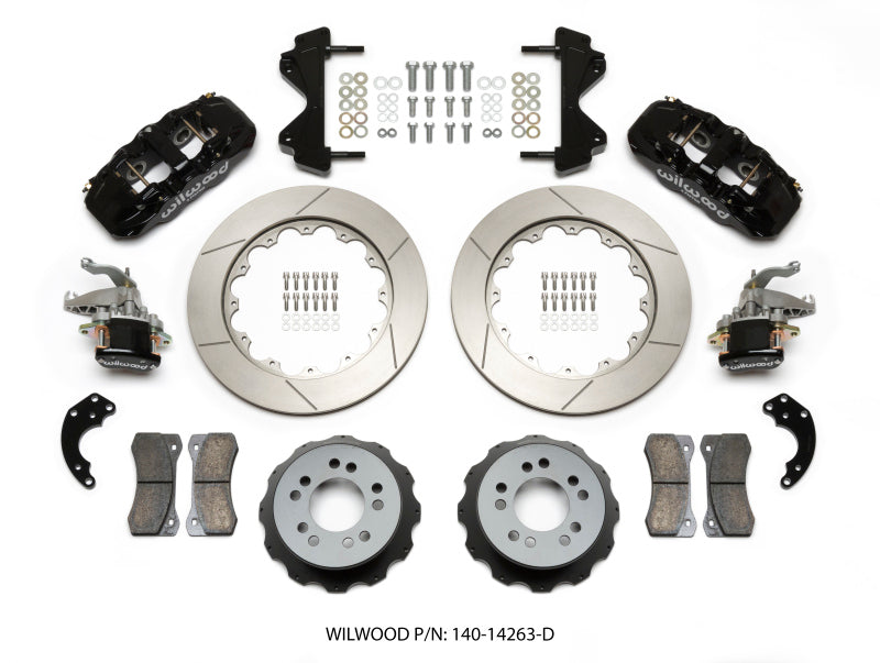 Wilwood AERO4 / MC4 Rear Kit 14.00 Currie Pro-Tour Unit Bearing Floater-thumbmail-2