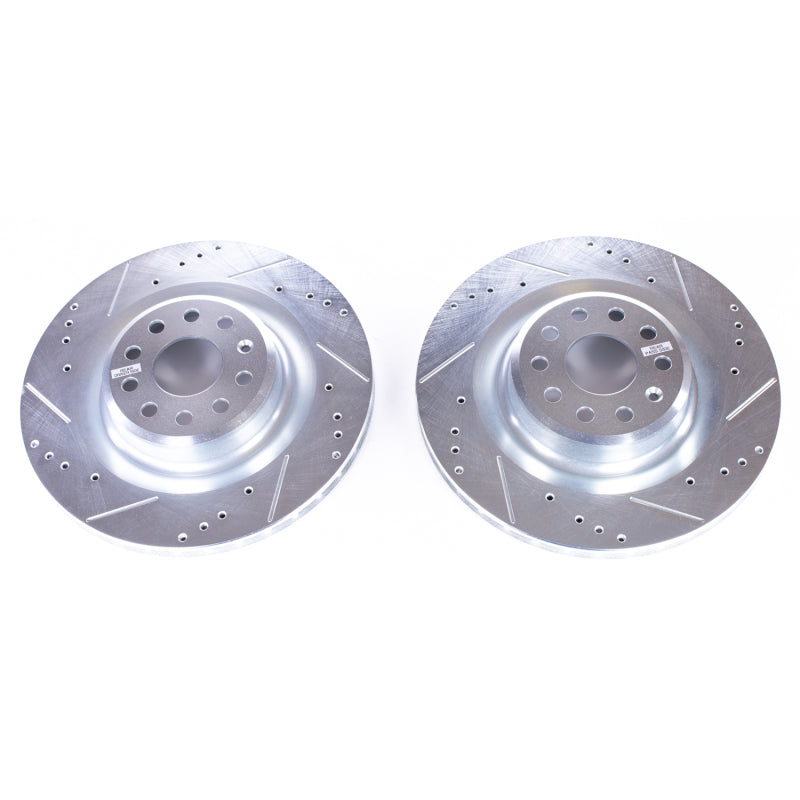 Power Stop 12-18 Tesla Model S Rear Evolution Drilled & Slotted Rotors - Pair-thumbmail-2