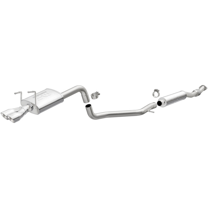 MagnaFlow 12 Fiat 500 L4 1.4L Single Straight D/S Rear Exit SS Catback Perf Exhaust-thumbmail-1