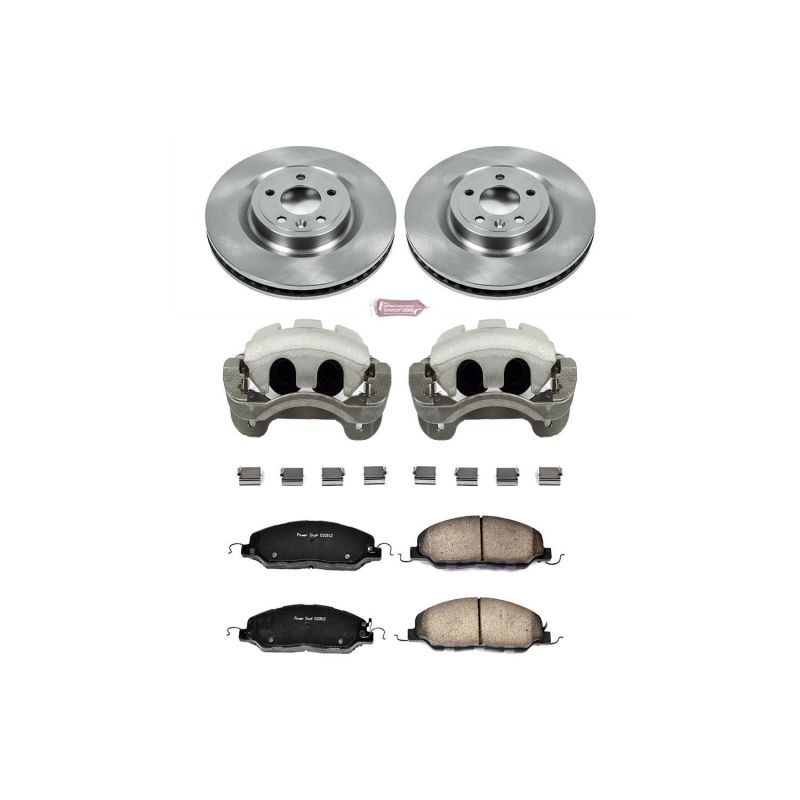 Power Stop 11-14 Ford Mustang Front Autospecialty Brake Kit w/Calipers-thumbmail-1
