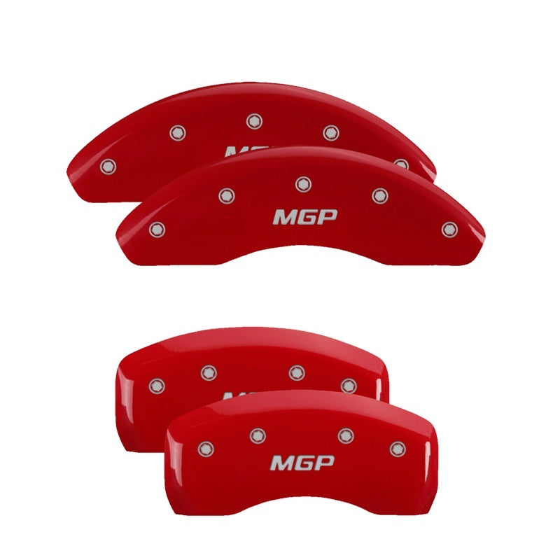 MGP 4 Caliper Covers Engraved Front & Rear MGP Red finish silver ch-thumbmail-2