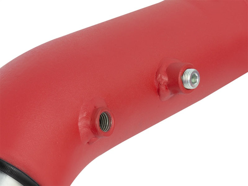 aFe BladeRunner 2.5in Red IC Tube Hot Side w/ Coupling & Clamp Kit 2016 GM Colorado/Canyon 2.8L-thumbmail-11