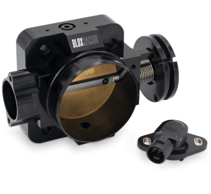 BLOX Racing Honda B/D/H/F Series Engines 70mm Black Billet Throttle Body V2-thumbmail-1