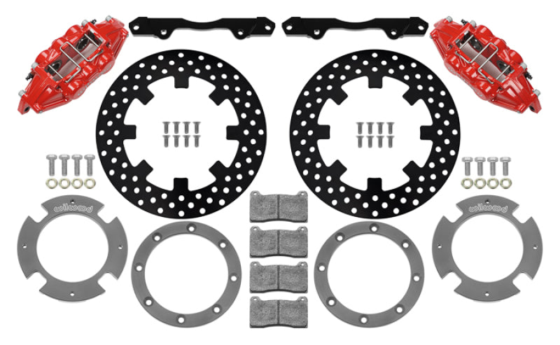 Wilwood 17-21 Can-Am X3RS Red 6-Piston Rear Kit 11.25in - Drilled Rotors-thumbmail-2