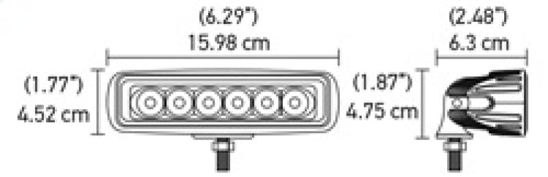 Hella Value Fit Mini 6in LED Light Bar - Spot-thumbmail-16