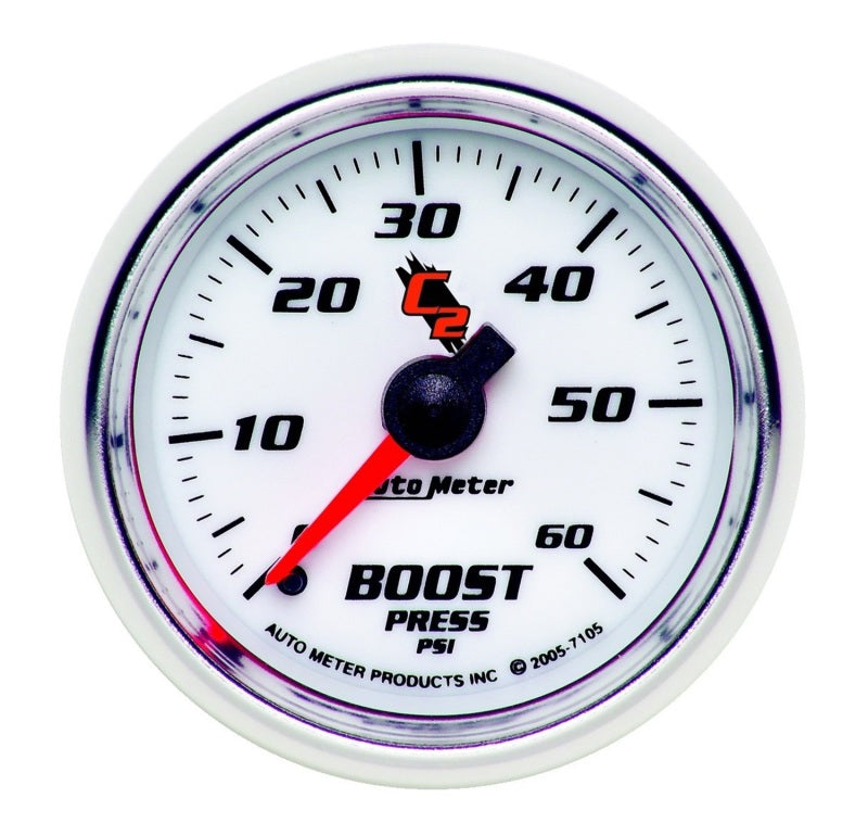 Autometer C2 52mm 0-60 PSI Mechanical Boost Gauge-thumbmail-1