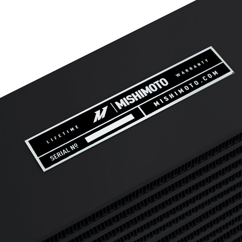 Mishimoto Heavy-Duty Oil Cooler - 17in. Opposite-Side Outlets - Black-thumbmail-3