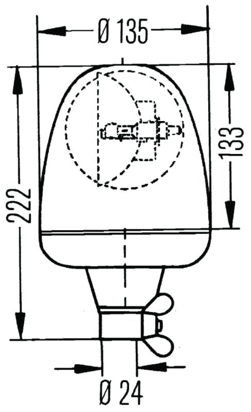 Hella Rotating Lamp H 24V Yellow Mgs24 2Rl-thumbmail-3