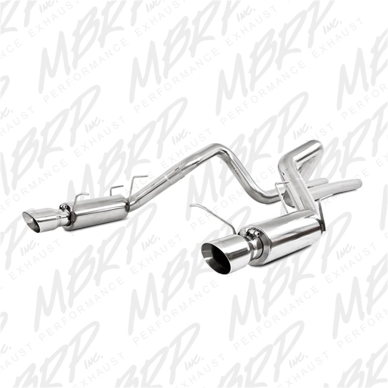 MBRP 11-12 Ford Shelby GT 500 T304 3in Cat Back Dual Split Rear Race Version 4.5in Tips-thumbmail-3