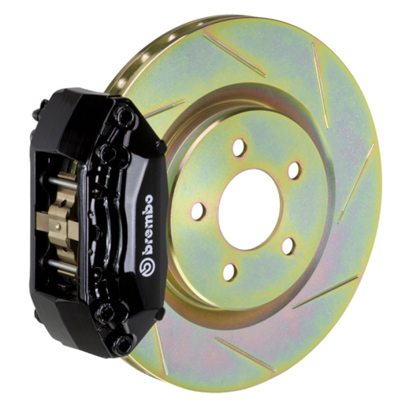 Brembo 87-91 M3 (E30) Front GT BBK 4 Piston Cast 2pc 330x28 1pc Rotor Slotted Type-1-Black-thumbmail-1