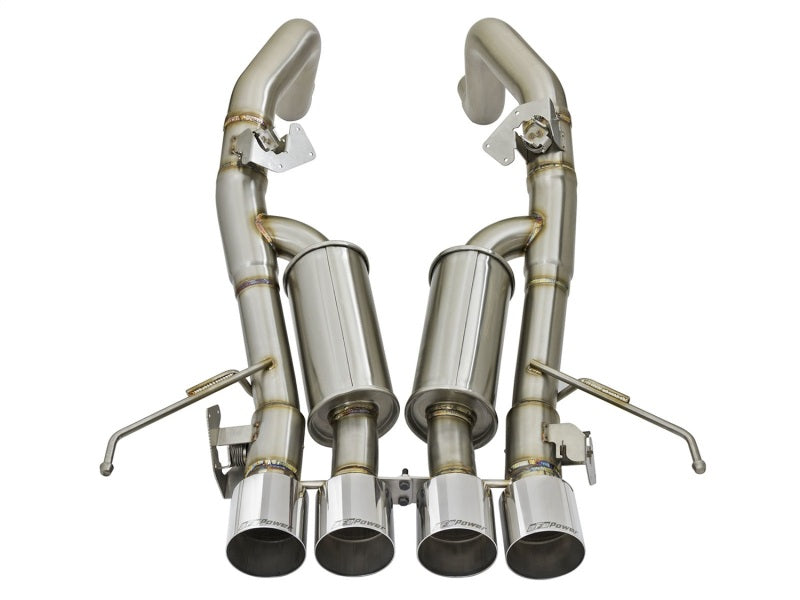 aFe MACHForce XP 3in-2 1/2in Axle Back 304SS Exhaust w/ Polished Tips 14-17 Chevy Corvette V8-6.2L-thumbmail-7