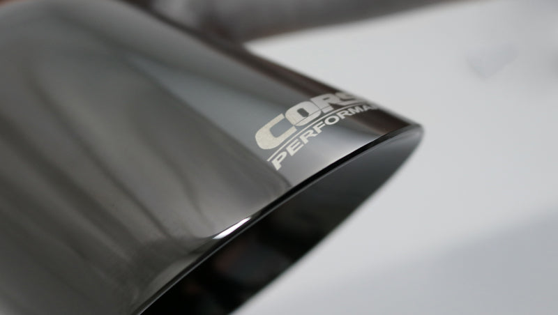 Corsa Single Universal 2.5in Inlet / 4in Outlet Black PVD Pro-Series Tip Kit-thumbmail-2