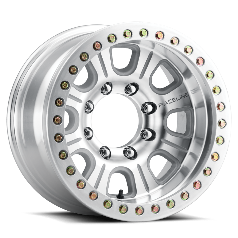 Raceline RT233 Monster 17x9.5in / 6x165.1 BP / -32mm Offset / 107.95mm Bore- Machined Beadlock Wheel-thumbmail-1