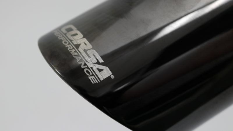 Corsa Single Universal 2.5in Inlet / 3in Outlet Black PVD Pro-Series Tip Kit-thumbmail-6
